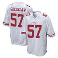 Parkc SF.49ers #57 Dre Greenlaw Player White Home Game Stitched Jerseys