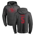 Parkc SF.49ers #5 Mike Evans Player Anthracite Pullover Hoodies Home Game Stitched Jerseys
