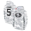 Parkc SF.49ers #5 Mike Evans Player Arctic Camo Limited Salute to Service Pullover Hoodies Game Stitched Jerseys