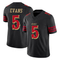 Parkc SF.49ers #5 Mike Evans Player Black Limited Rivalries Collection Home Game Stitched Jerseys