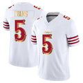 Parkc SF.49ers #5 Mike Evans Player White 2025 Rivalries Collection Game Limited Stitched Jerseys