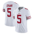 Parkc SF.49ers #5 Mike Evans Player White Limited Vapor Untouchable Home Game Stitched Jerseys