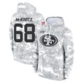 Parkc SF.49ers #68 Colton McKivitz Player Arctic Camo Limited Salute to Service Pullover Hoodies Game Stitched Jerseys