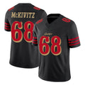 Parkc SF.49ers #68 Colton McKivitz Player Black Limited Rivalries Collection Home Game Stitched Jerseys