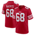 Parkc SF.49ers #68 Colton McKivitz Player Red Game Home Stitched Jerseys