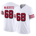 Parkc SF.49ers #68 Colton McKivitz Player White Limited Alternate Vapor F.U.S.E. Home Game Stitched Jerseys
