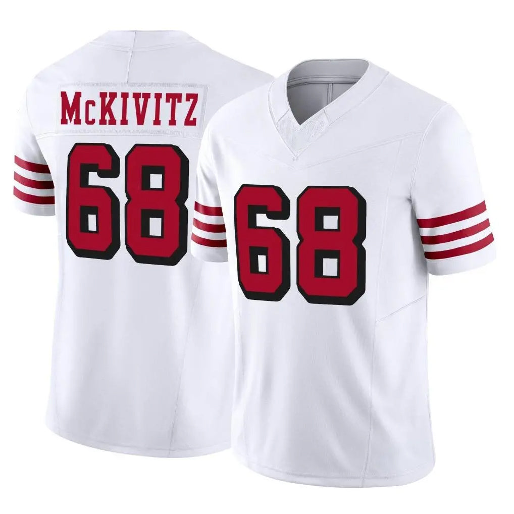 Parkc SF.49ers #68 Colton McKivitz Player White Limited Alternate Vapor F.U.S.E. Home Game Stitched Jerseys