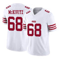 Parkc SF.49ers #68 Colton McKivitz Player White Limited Vapor F.U.S.E. Home Game Stitched Jerseys