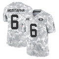 Parkc SF.49ers #6 Malik Mustapha Player Arctic Camo Limited Salute To Service Home Game Stitched Jerseys