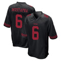 Parkc SF.49ers #6 Malik Mustapha Player Black Alternate Home Game Stitched Jerseys