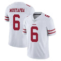Parkc SF.49ers #6 Malik Mustapha Player White Limited Vapor Untouchable Home Game Stitched Jerseys