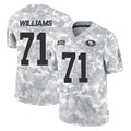 Parkc SF.49ers #71 Trent Williams Player Arctic Camo Limited Salute To Service Home Game Stitched Jerseys