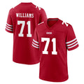 Parkc SF.49ers #71 Trent Williams Player Red Game Home Stitched Jerseys