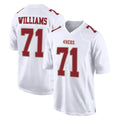 Parkc SF.49ers #71 Trent Williams Player White Fashion Home Game Stitched Jerseys