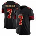 Parkc SF.49ers #7 De'Zhaun Stribling Player Black Limited Rivalries Collection Home Game Stitched Jerseys
