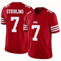 Parkc SF.49ers #7 De'Zhaun Stribling Player Red Limited Vapor F.U.S.E. Home Game Stitched Jerseys