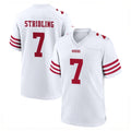 Parkc SF.49ers #7 De'Zhaun Stribling Player White Game Home Stitched Jerseys