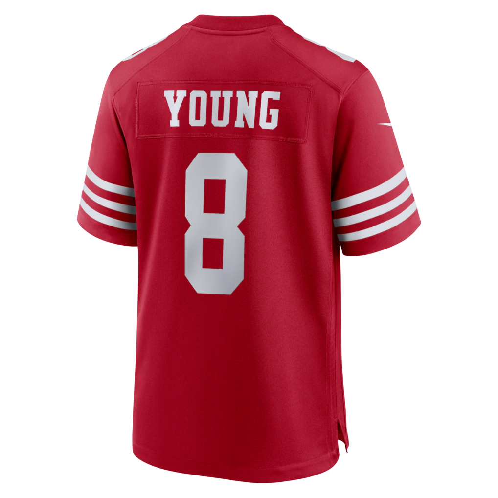 Parkc SF.49ers #8 Steve Young Nike Scarlet Retired Player Game Jersey  Stitched Puhic