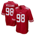Parkc SF.49ers #98 Mykel Williams Player Red Home Game Stitched Jerseys