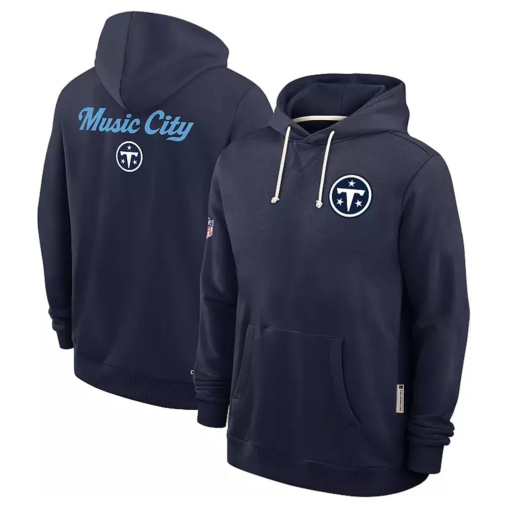 Parkc T.Titans Navy Pullover Hoodies Home Game Blank Player Stitched Jerseys