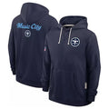 Parkc T.Titans Navy Pullover Hoodies Home Game Blank Player Stitched Jerseys