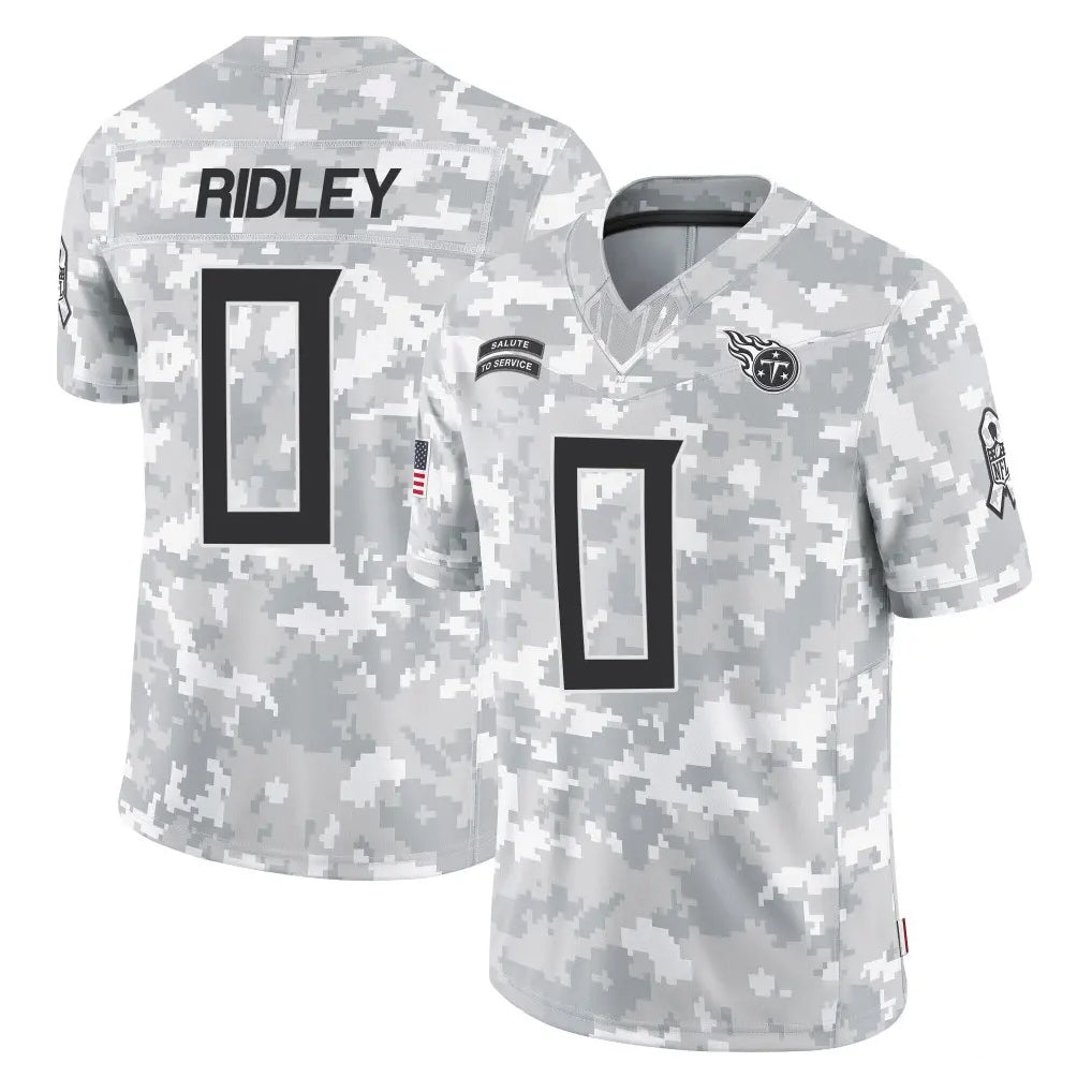 Parkc T.Titans #0 Calvin Ridley Player Arctic Camo Limited Salute to Service Home Game Stitched Jerseys