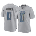 Parkc T.Titans #0 Calvin Ridley Player Gray Atmosphere Fashion Home Game Stitched Jerseys