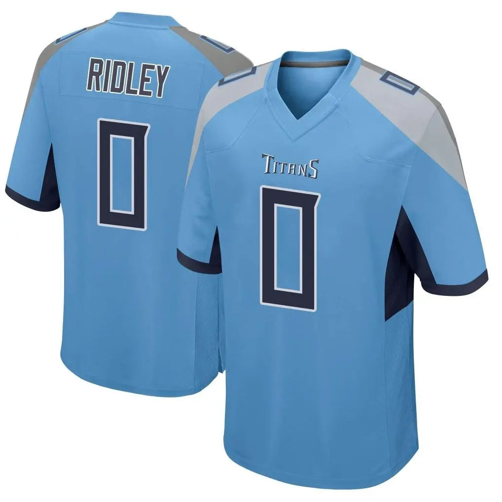 Parkc T.Titans #0 Calvin Ridley Player Light Blue Home Game Stitched Jerseys