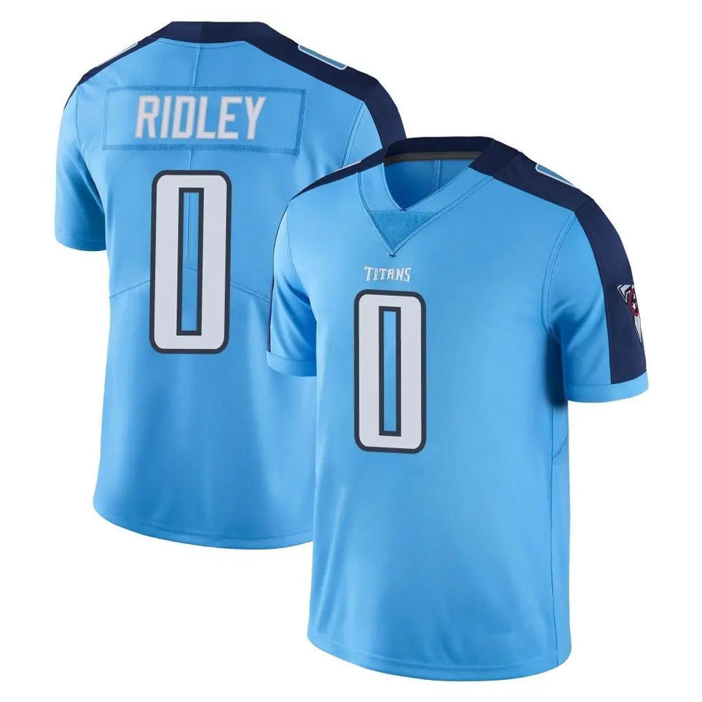 Parkc T.Titans #0 Calvin Ridley Player Light Blue Limited Color Rush Home Game Stitched Jerseys