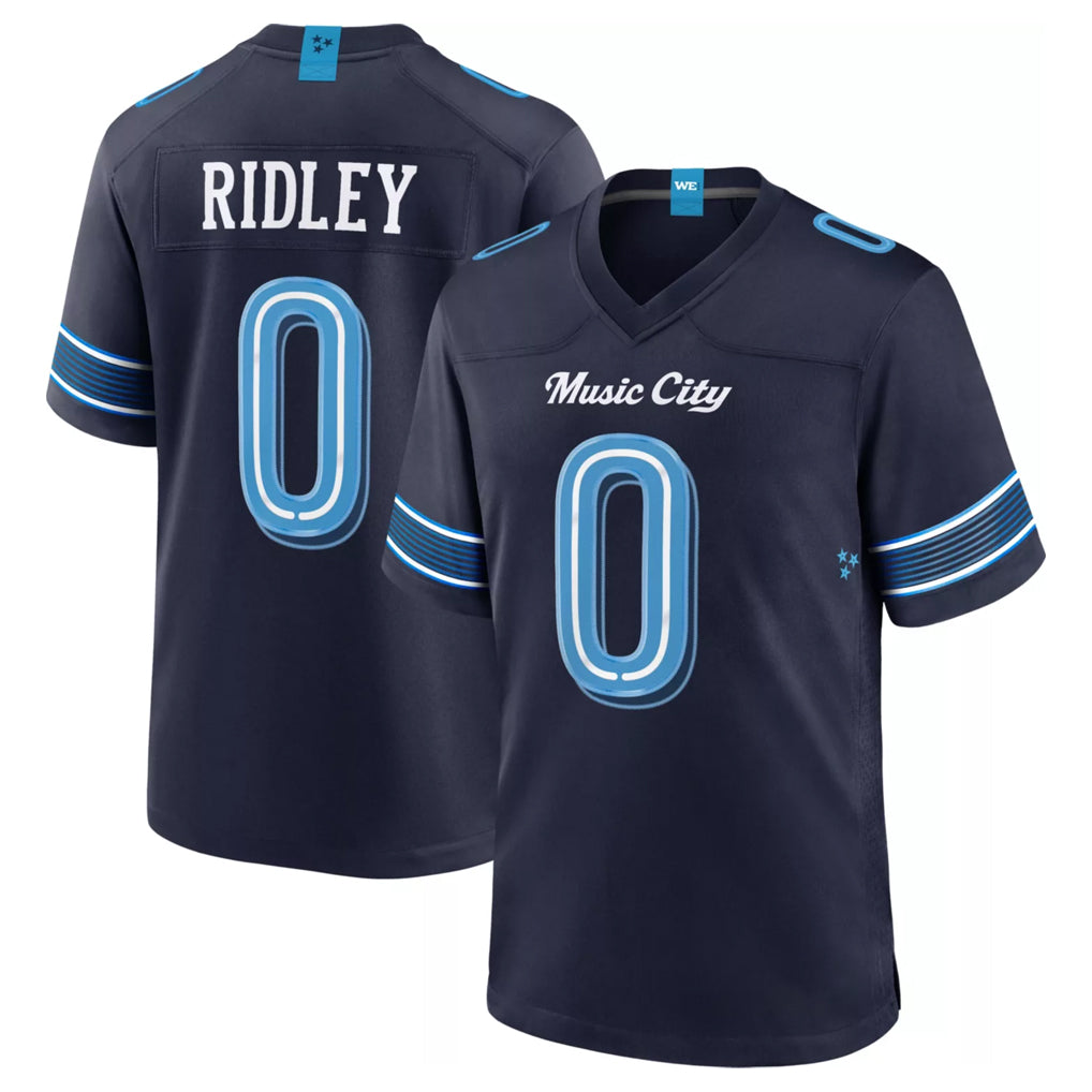 Parkc T.Titans #0 Calvin Ridley Player Navy 2026 Rivalries Collection Home Game Stitched Jerseys