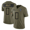 Parkc T.Titans #0 Calvin Ridley Player Olive Limited 2025 Salute to Service Home Game Stitched Jerseys