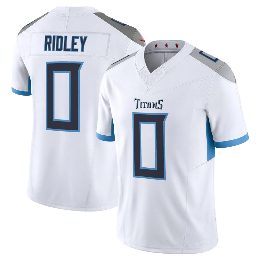 Parkc T.Titans #0 Calvin Ridley Player White 2025 Vapor Limited Home Game Stitched Jerseys