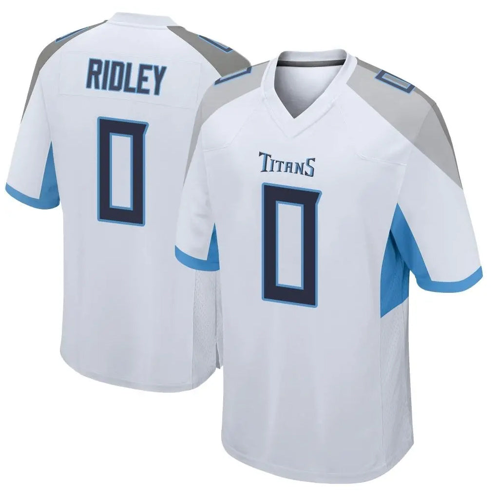 Parkc T.Titans #0 Calvin Ridley Player White Home Game Stitched Jerseys