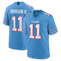 Parkc T.Titans #11 Jermaine Johnson II Player Light Blue 2026 Game Home Stitched Jerseys