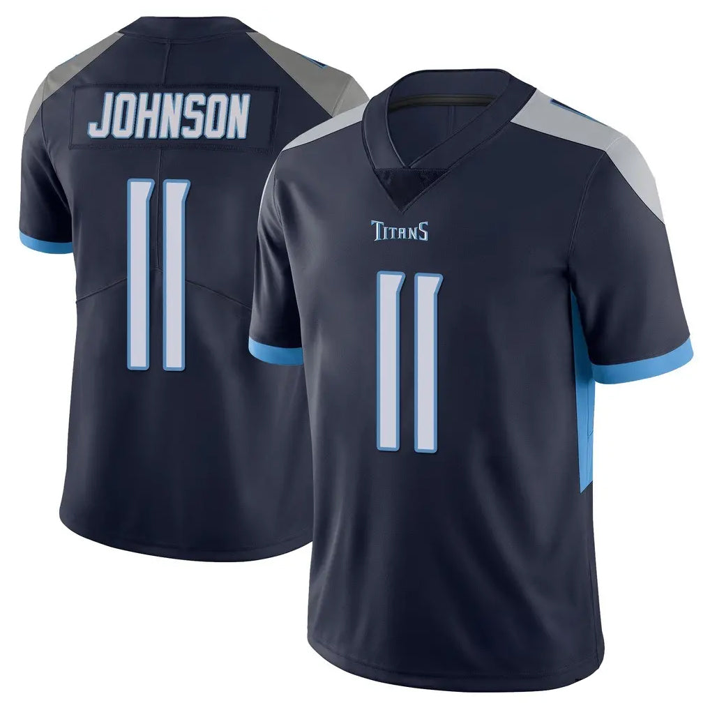 Parkc T.Titans #11 Jermaine Johnson II Player Navy Limited Vapor Untouchable Home Game Stitched Jerseys