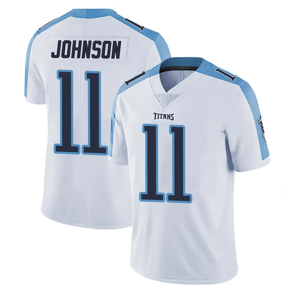 Parkc T.Titans #11 Jermaine Johnson II Player White Limited Vapor Untouchable Home Game Stitched Jerseys