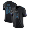 Parkc T.Titans #14 Carnell Tate Player Black Impact Limited Home Game Stitched Jerseys
