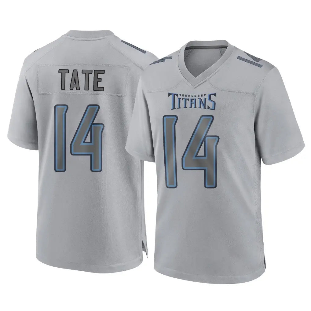 Parkc T.Titans #14 Carnell Tate Player Gray Atmosphere Fashion Home Game Stitched Jerseys