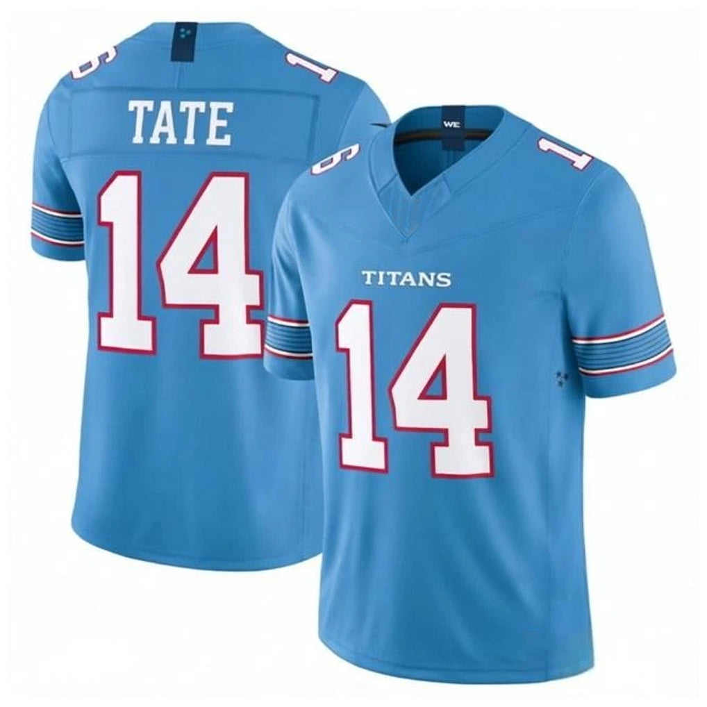 Parkc T.Titans #14 Carnell Tate Player Light Blue Team Vapor F.U.S.E. Limited Home Game Stitched Jerseys