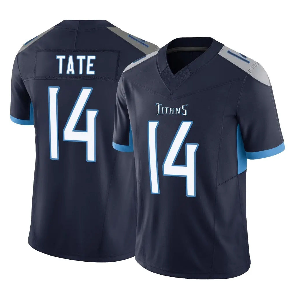Parkc T.Titans #14 Carnell Tate Player Navy Limited Vapor F.U.S.E. Home Game Stitched Jerseys
