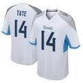 Parkc T.Titans #14 Carnell Tate Player White Home Game Stitched Jerseys
