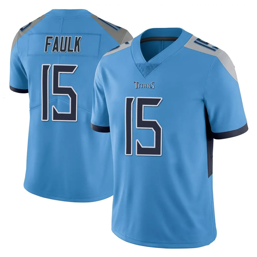 Parkc T.Titans #15 Keldric Faulk Player Light Blue Limited Vapor Untouchable Home Game Stitched Jerseys