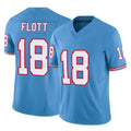 Parkc T.Titans #18 Cor'Dale Flott Player Light Blue Limited Vapor F.U.S.E. Home Game Stitched Jerseys