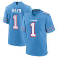 Parkc T.Titans #1 Cam Ward Player Light Blue 2026 Game Home Stitched Jerseys