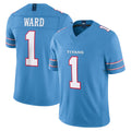 Parkc T.Titans #1 Cam Ward Player Light Blue Team Vapor F.U.S.E. Limited Home Game Stitched Jerseys