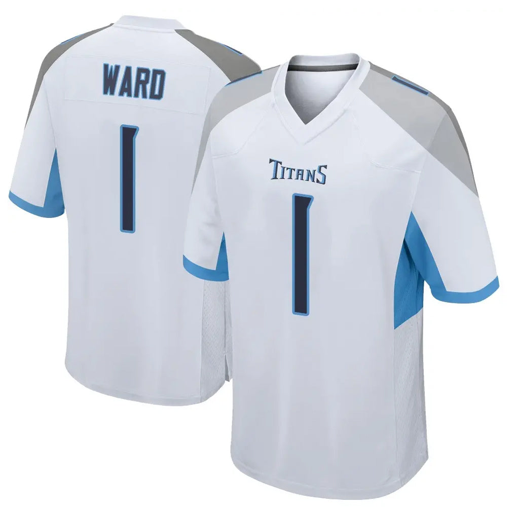 Parkc T.Titans #1 Cam Ward Player White Home Game Stitched Jerseys
