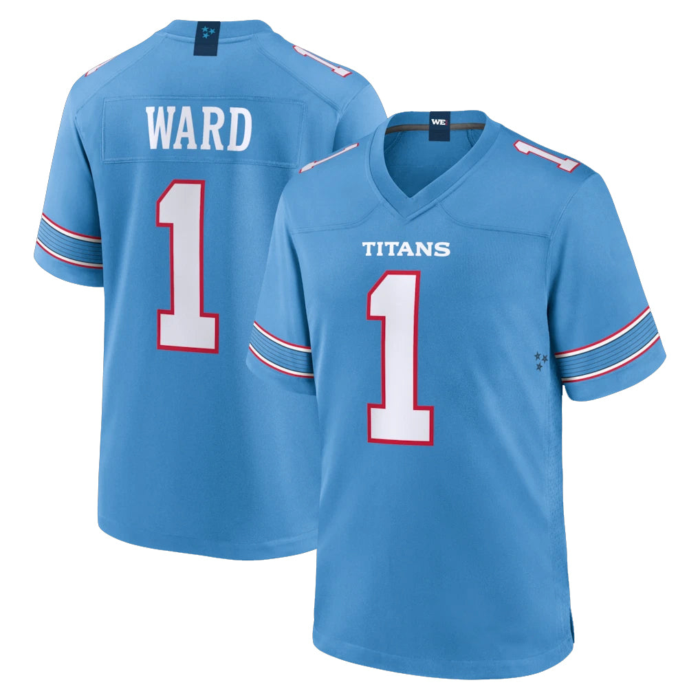 Parkc T.Titans #1 Cameron Ward Player Light Blue 2026 Game Home Stitched Jerseys