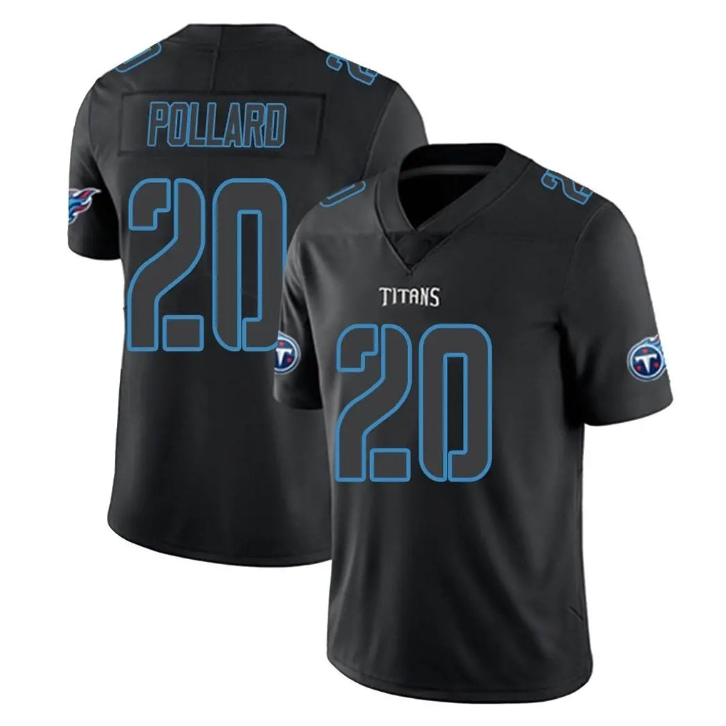 Parkc T.Titans #20 Tony Pollard Player Black Impact Limited Home Game Stitched Jerseys