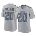 Parkc T.Titans #20 Tony Pollard Player Gray Atmosphere Fashion Home Game Stitched Jerseys