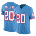 Parkc T.Titans #20 Tony Pollard Player Light Blue Limited Vapor F.U.S.E. Home Game Stitched Jerseys